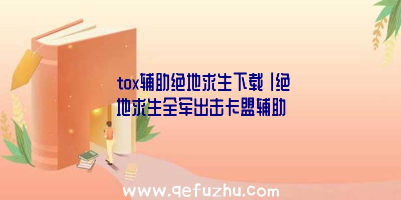 「tox辅助绝地求生下载」|绝地求生全军出击卡盟辅助